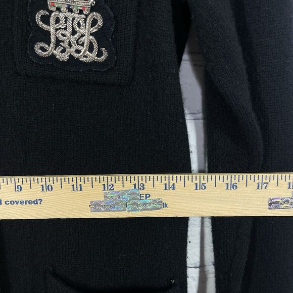 VTG 90’s Ralph Lauren Cardigan Women PP Wool Cashmere Chrest Preppy Old Money - Picture 11 of 13